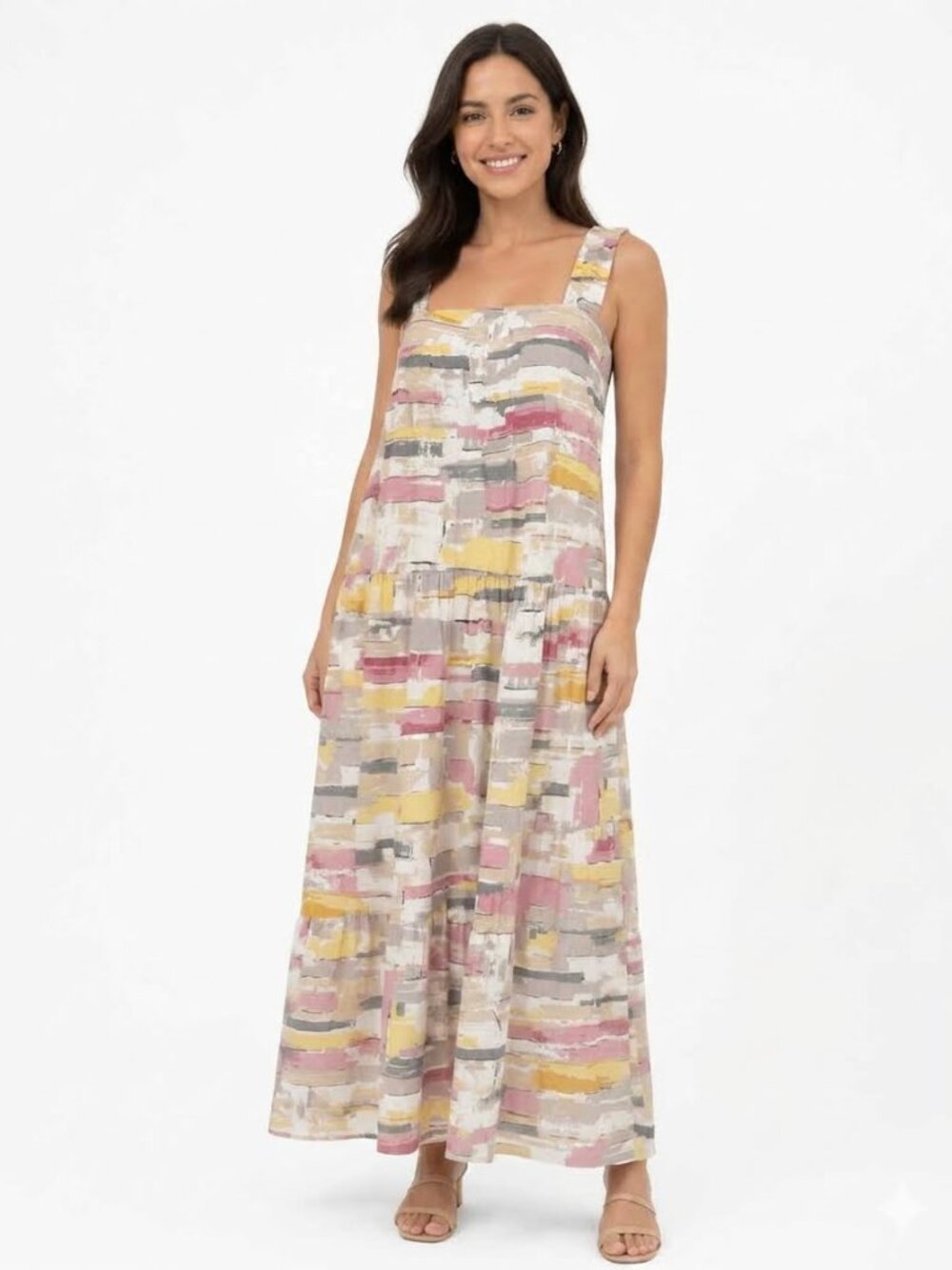 NWT Moon River abstract print maxi dress, size small